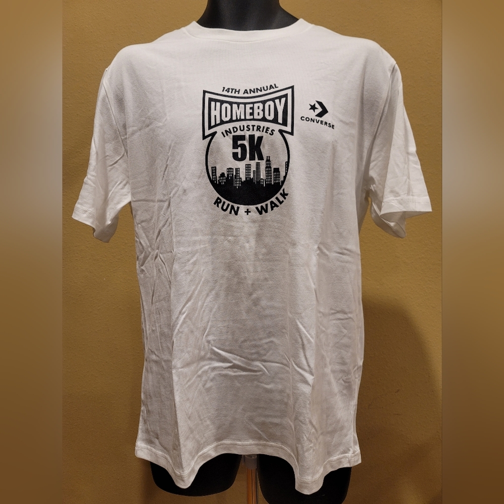Converse White Homeboy Industries 5K T-Shirt